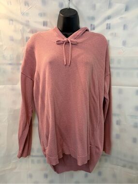 New York & Company Dusty Rose Knit Hoodie